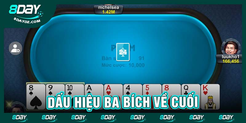 Dấu hiệu ba bích về cuối