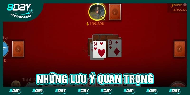Những lưu ý quan trọng